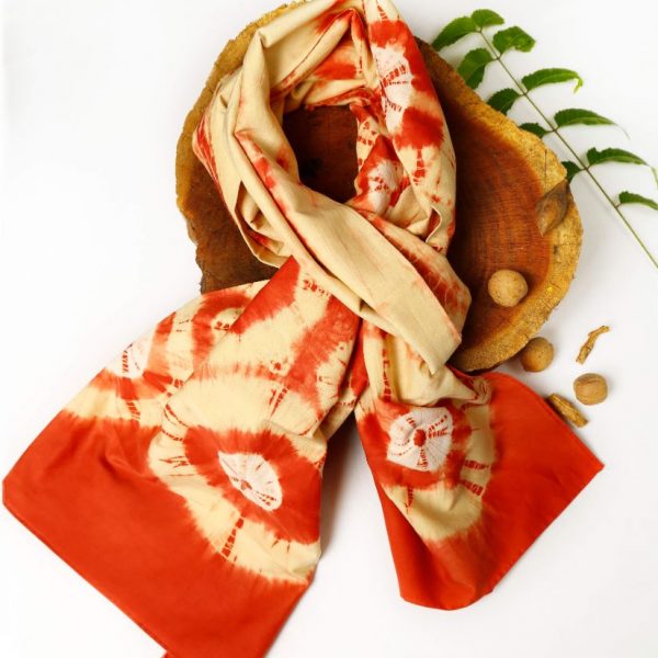 Tie n Dye Cotton Silk Scarf